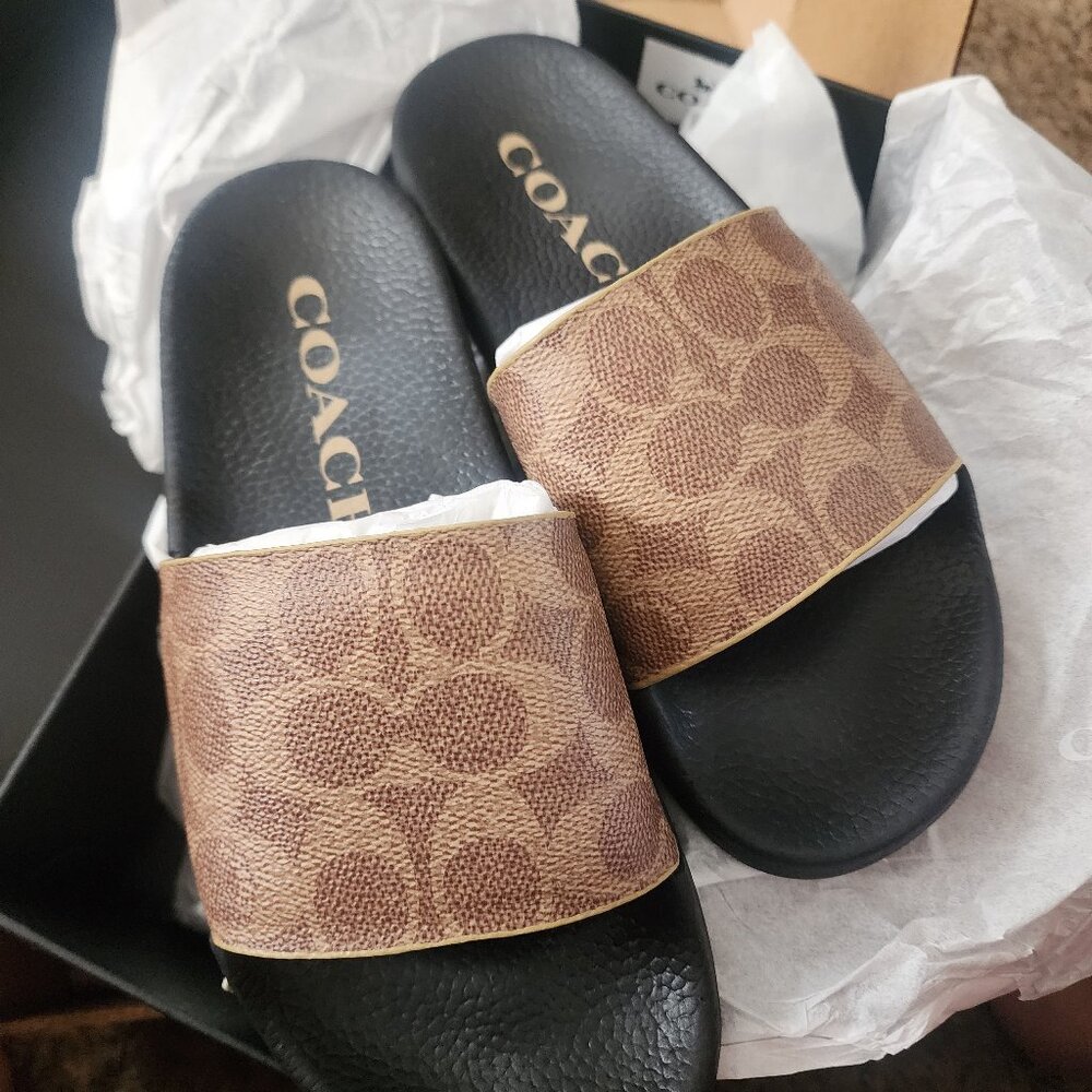 Coach Udele Coated Canvas sandals